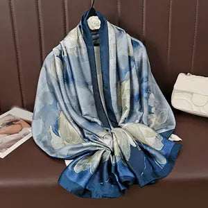 Flora Silk Satin in Iced Peony