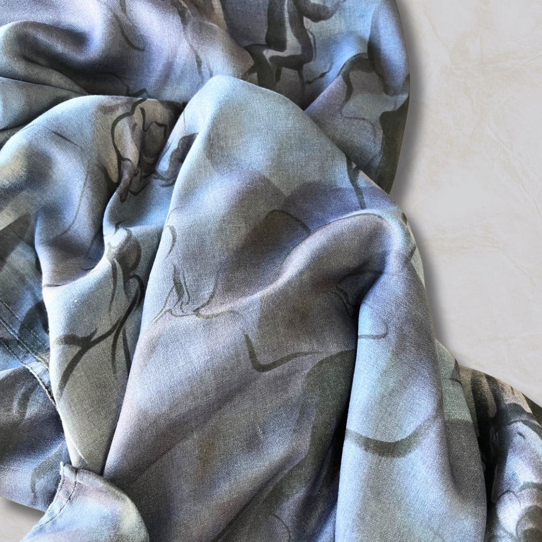 Luxuria Modal XL Watercolour in Deep Blue