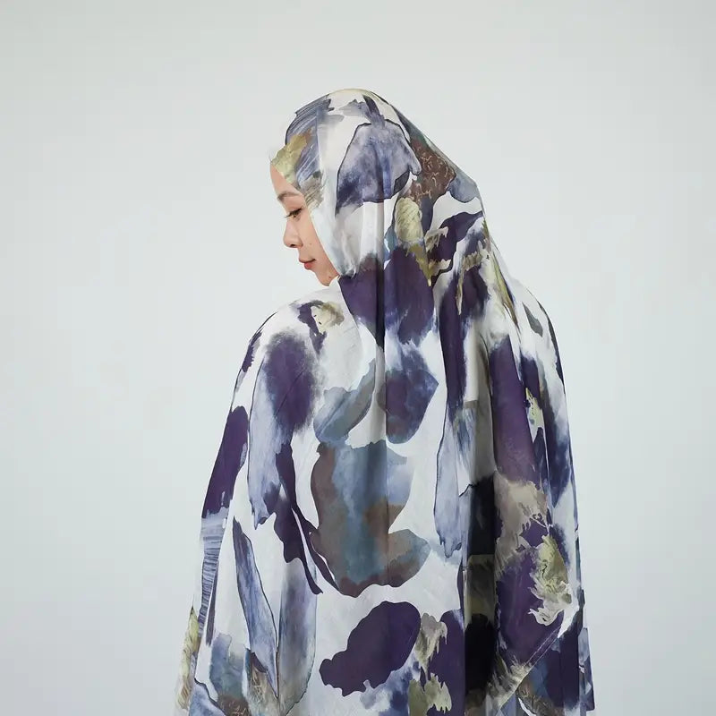 Luxuria Modal XL Watercolour in Indigo Flame