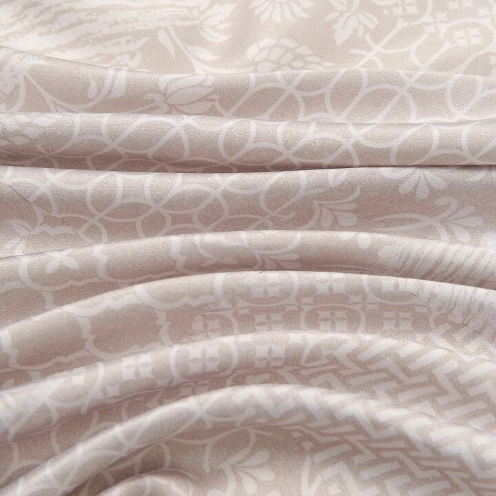 Geometrica Square Silk Satin in Stone
