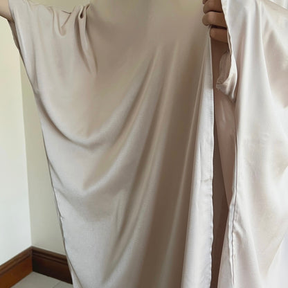 Gilded Blush 2-Piece Open Abaya