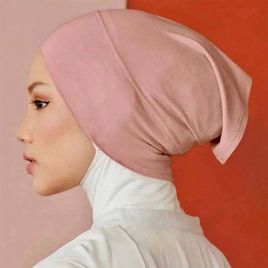 Essentials Inner Cap in pink, offering comfort and secure fit for hijab styling and modest wear.